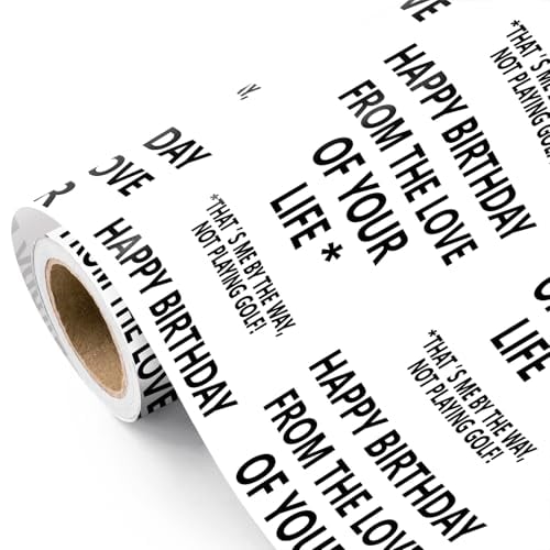 WRAPAHOLIC Funny Birthday Wrapping Paper