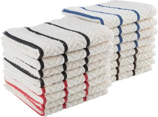 Latitude Run 16-Pack 12"x12" Soft & Absorbent Cotton Dish Cloths