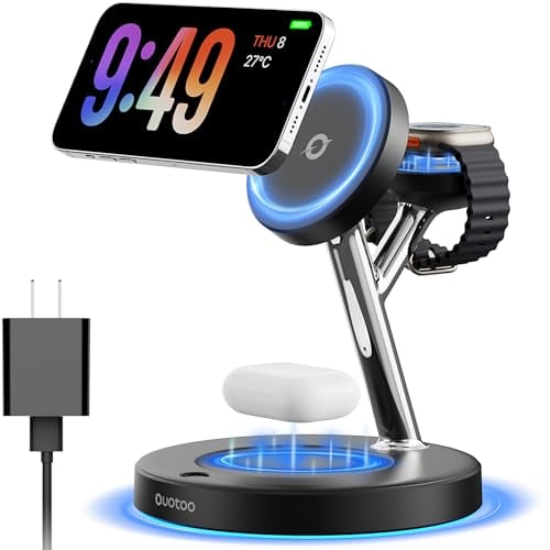 3-in-1 MagSafe Wireless Charger Stand 15W for iPhone, Apple Watch & AirPods