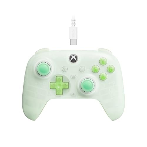 8Bitdo Ultimate Mini Wired RGB Controller w/ Hall Effect Joysticks and Triggers (Xbox / Windows; Translucent Green) Deal