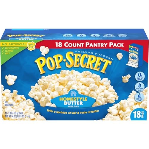 Pop Secret Homestyle Butter Microwave Popcorn, 3 Ounce (Pack of 18) Deal