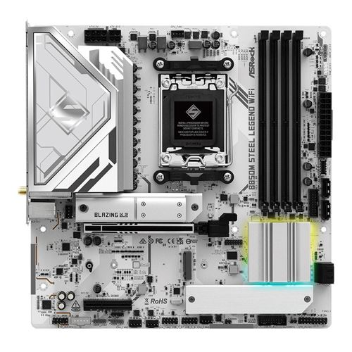 ASRock B850M Steel Legend WiFi AMD AM5 Micro-ATX Motherboard