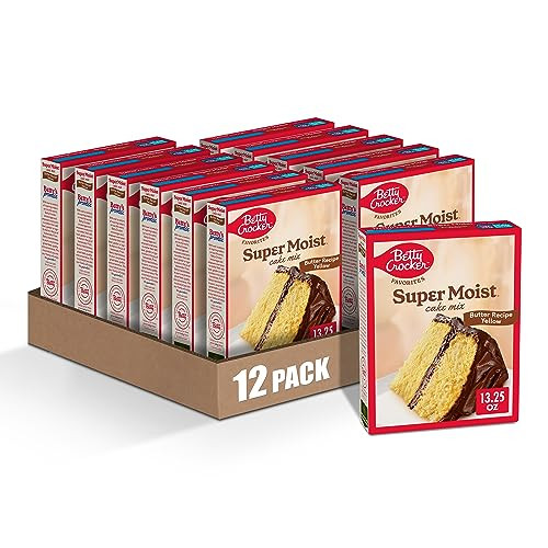 Betty Crocker Favorites Super Moist Butter Recipe Yellow Cake Mix 12-Pack