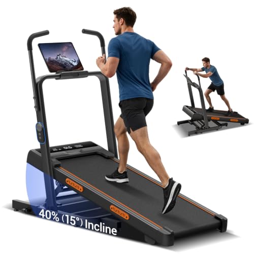 Cursor Fitness 40% Incline Walking Pad Treadmill w/ Dual Handlebar, 3.0HP Brushless Motor & 400LBS Capacity Deal