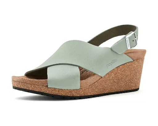 Birkenstock Women's Samira Wedge Sandals Pure Sage Deal