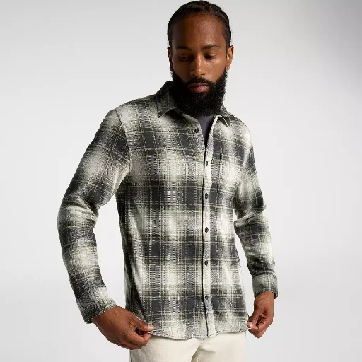 VRST Men's Plaid Button Down Shirt (Blue) Deal