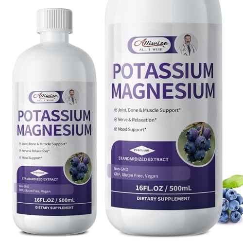 Potassium Magnesium Supplement Liquid, High Absorption, Sugar Free, 16 Fl oz Deal