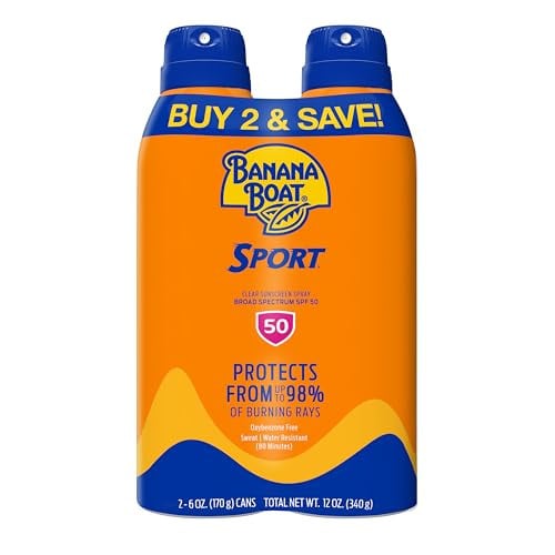 Banana Boat Sport Ultra SPF 50 Sunscreen Spray 6-Pack Deal