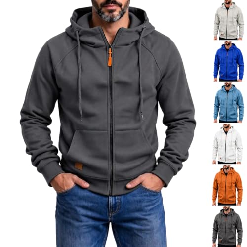  Full Zip Long Sleeve Front Pocket Sweatshirt Deal