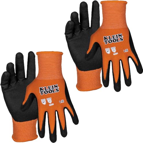 Klein Tools 2-Pair Cut-Resistant Nitrile Coated Work Gloves (Large) Deal