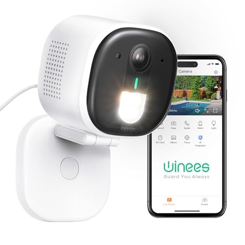 (Prime Deal) Winees Wired 2K Outdoor Color Night Vision Security Camera Deal