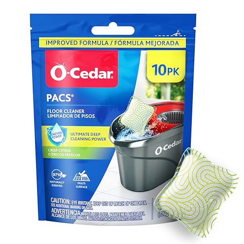 O-Cedar PACS Floor Cleaner Crisp Citrus Scent 10 Count Deal