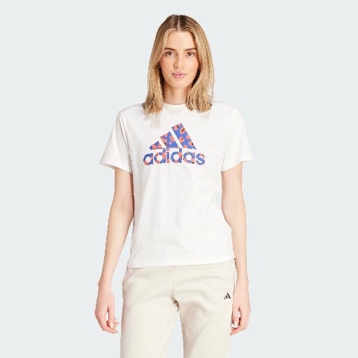 adidas Women's Animal Graphic T-Shirt (White)