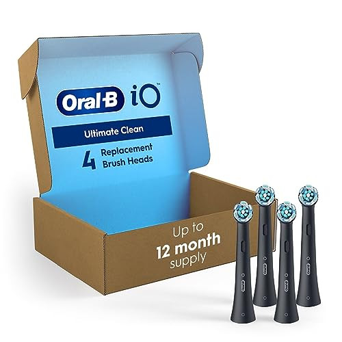 Oral-B iO Series Ultimate Clean Electric Toothbrush Replacement Brush Heads 4-Pack