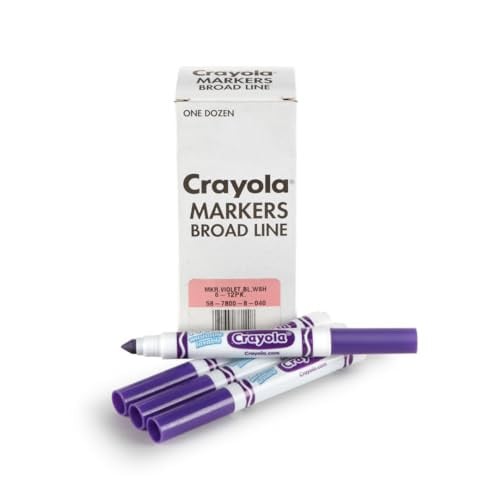 Crayola Washable Markers, Violet Purple, 12 Count Deal