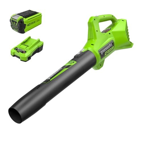 Greenworks 40V 350 CFM Cordless Axial Leaf Blower w/ 2.0Ah Battery & Charger
