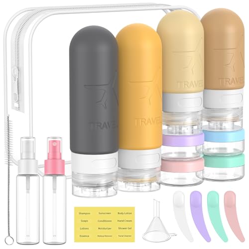 Me.Fan 18-Pack TSA-Approved Silicone Travel Bottles w/ Zipper Bag Deal