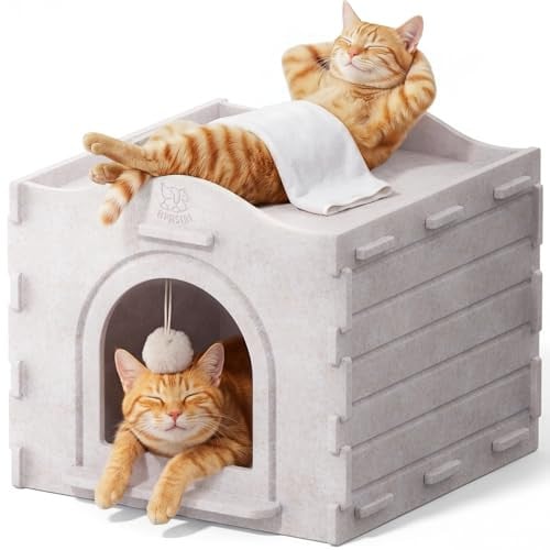 Apasiri Felt Cat House Cave 15" x 15" x 13" Deal