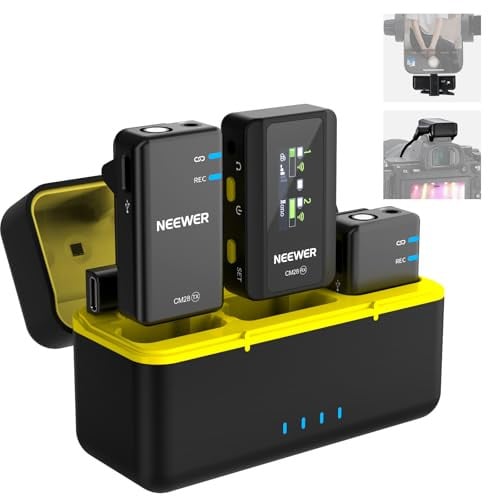 Neewer CM28 Pro Wireless Microphone System w/ Portable Charging Case