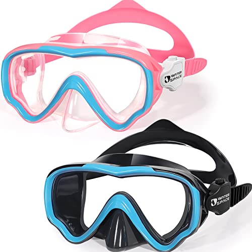 Water Space Kids Swim Goggles with Nose Cover Anti-Shattered No-Leak 3-15