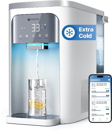 NOVETE Smart Reverse Osmosis Water Filter Countertop Deal