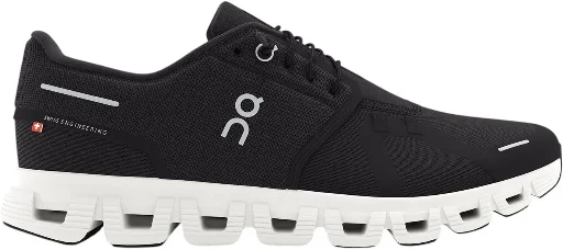 Men's ON Cloud 6 Running Shoes (Black / White, Sizes: 8-14) Deal