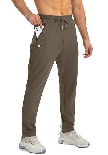 G Gradual Men's Joggers Sweatpants w/ 3 Zipper Pockets