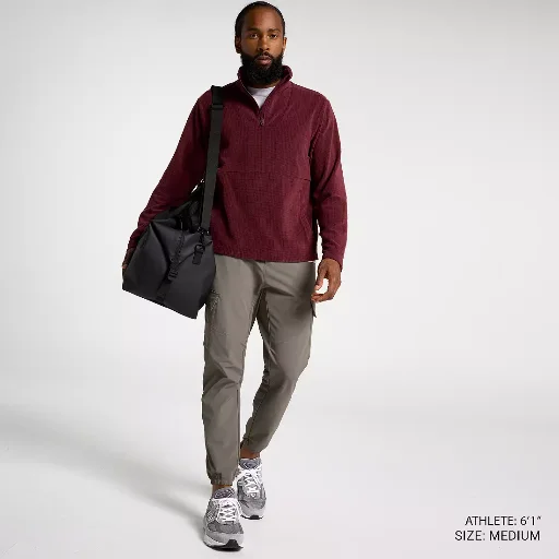 VRST Men's Outdoor Grid 1/4 Zip Fleece Shirt Deal