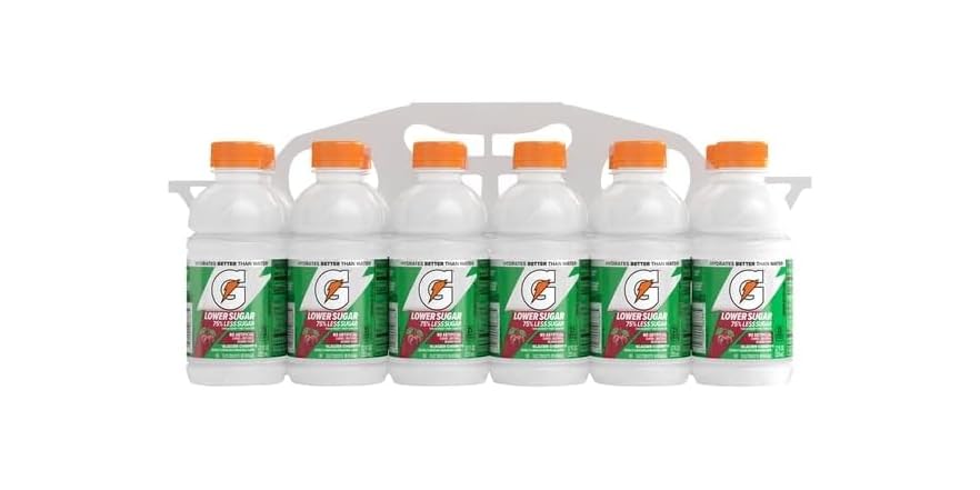 Gatorade Lower Sugar Glacier Cherry Electrolyte Beverage, 12-Pack (12 oz)