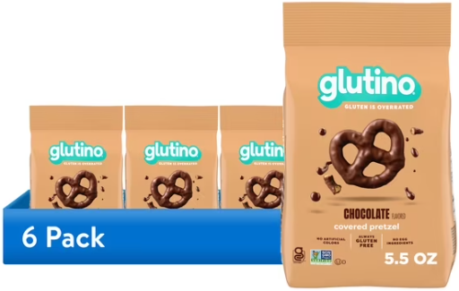 Glutino Gluten Free Fudge Covered Pretzels 6-Pack