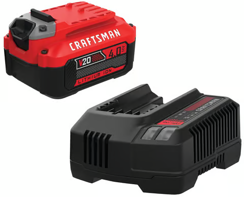 CRAFTSMAN V20 4 Ah Lithium-Ion Battery and Charger 2 pc Deal