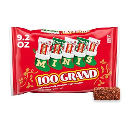 3 x 9.2-Oz 100 Grand Minis Milk Chocolate Holiday Candy Bars Deal