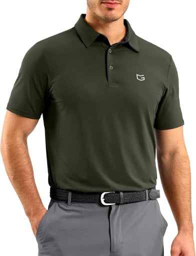 G Gradual Mens Golf Shirt Dry Fit Stretch Polo Shirts