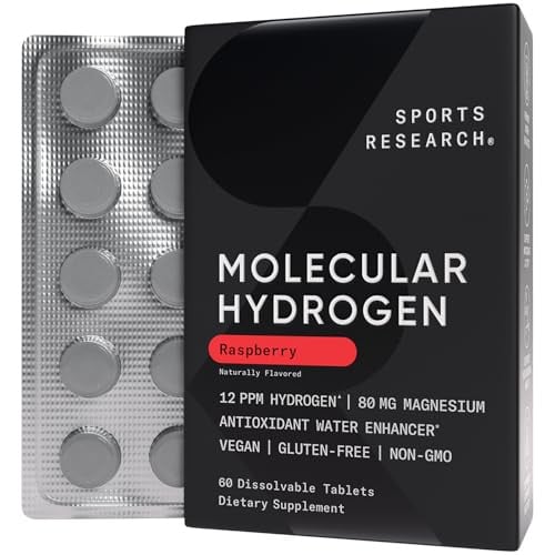 Sports Research Molecular Hydrogen Water Tablets 60-Count