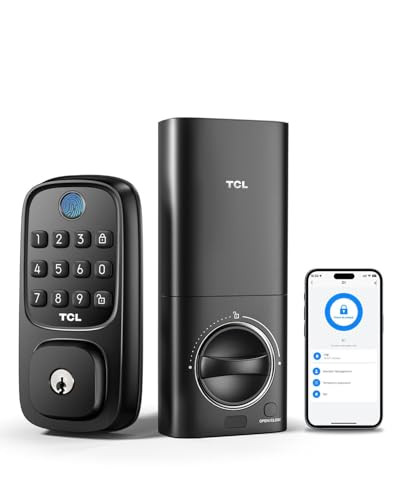 TCL Smart Lock D1 Fingerprint Keyless Entry Front Smart Door Lock with Keypad Deadbolt
