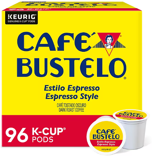 Cafe Bustelo Espresso Coffee 96-Count K-Cups