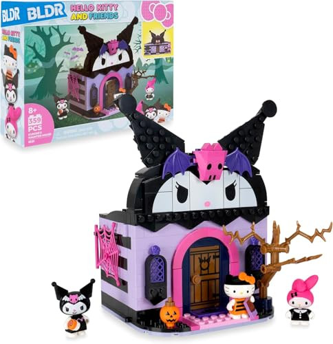 359-Piece BLDR Hello Kitty and Friends Kuromi’s Haunted House Building Set
