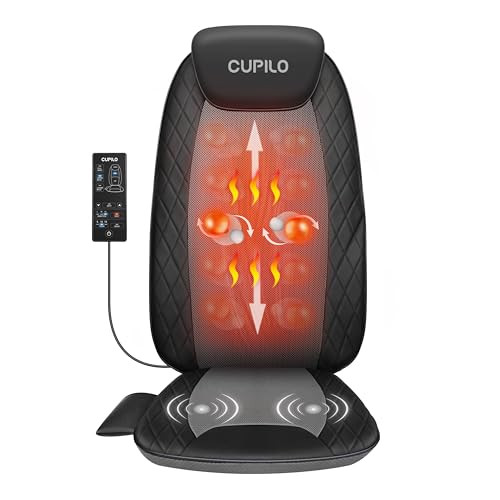 CuPiLo Shiatsu Massage Chair Pad for Back with Heat
