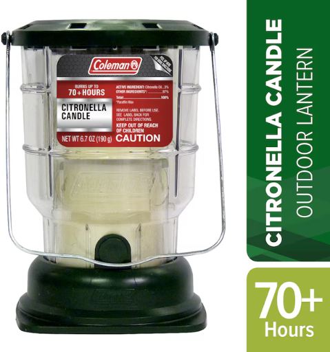 Coleman Lantern Tabletop Citronella Candle Green