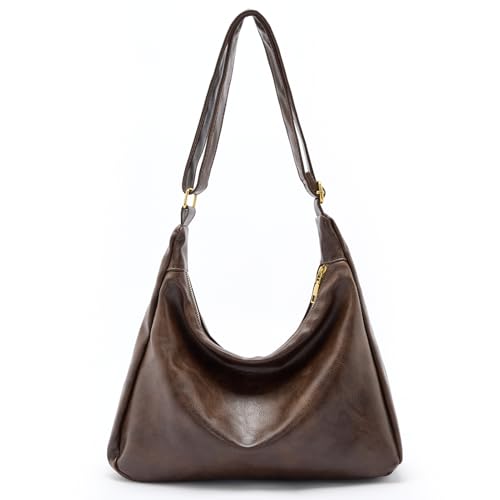 Celestina Foldable Leather Shoulder Handbag