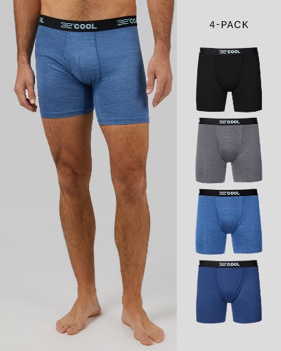 Men's Cool Classic Boxer Briefs - 4-Pack