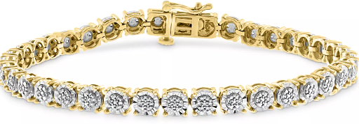 Effy Diamond Tennis Bracelet 1/4 ct. t.w. in Gold Over Sterling Silver Deal