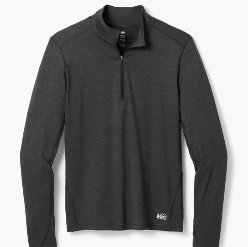 REI Co-op Men's Midweight Base Layer Half-Zip Top Deal