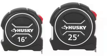 Husky 2-Pack 16 and 25ft Tape Measure Deal