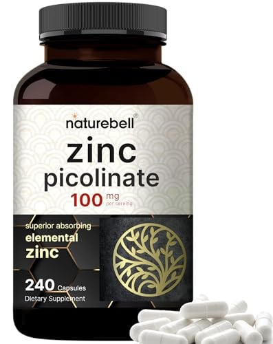 High Potency Zinc Picolinate 100mg 240 Capsules Deal