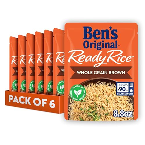 BEN'S ORIGINAL Ready Rice Whole Grain Brown 6-Pack