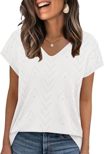 WIHOLL Short Sleeve Sweaters 