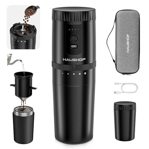 HAUSHOF Portable Coffee Grinder Deal