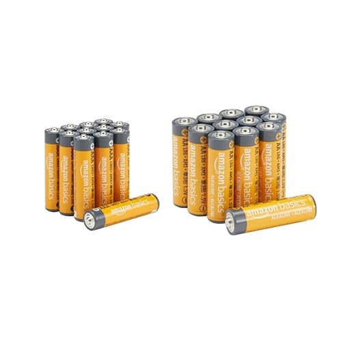 Amazon Basics 24-Count AA & AAA High-Performance Alkaline Batteries Value Pack