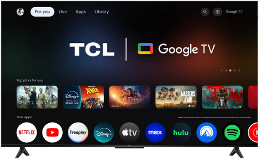 TCL 65" QLED 4K UHD Smart Google TV